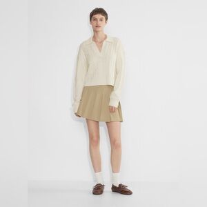 Aritzia Sunday Best Lottie Wool Polo Sweater